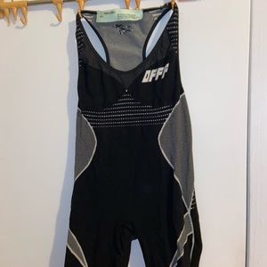 OFF WHITE ATHLETIC BODYSUIT